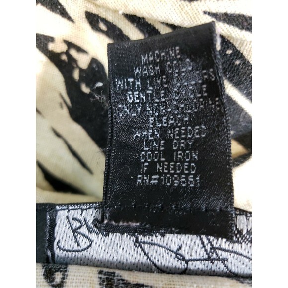 Brandon Thomas Linen Rayon Blend Button Up Animal print Womens Lg - Picture 6 of 7